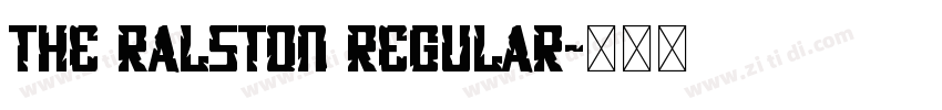 The Ralston Regular字体转换